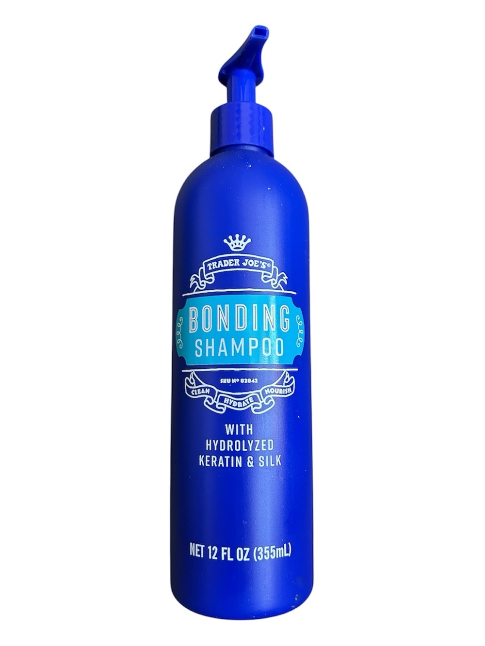 Trader Joe's Bonding Shampoo with Hydrolyzed Keratin & Silk 12 Oz New!